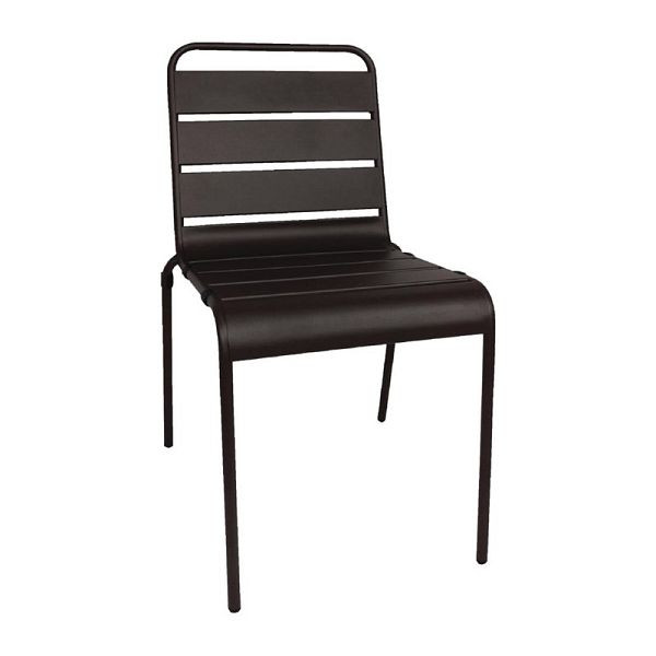 Chaises bistro Bolero acier noir, UE: 4 pièces, CS728