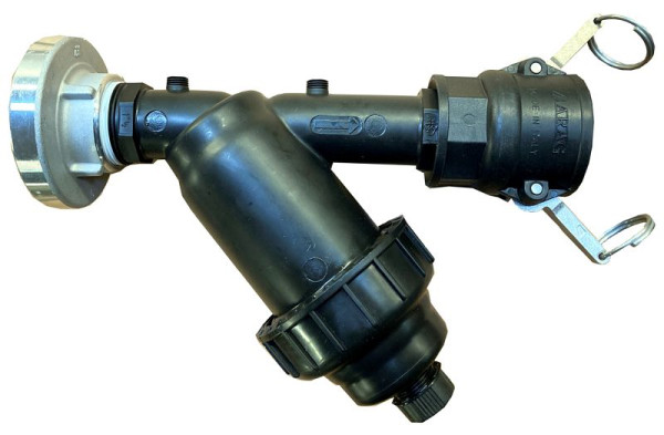 Préfiltre Ebinger avec raccords (pour prélever l'eau des puits), avec Storz C pour E-Rain, 5.001.009