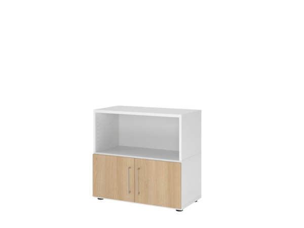 Hammerbacher étagère/portes, 2OH, blanc/chêne, VFW28T1KG/W/E/BS