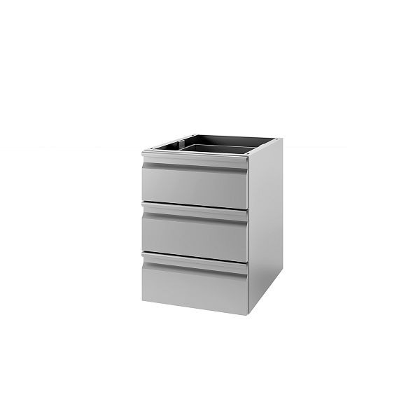 Bloc tiroirs Vaiotec 3 tiroirs pour table de travail 600, 40x58,5x58 cm, 10868