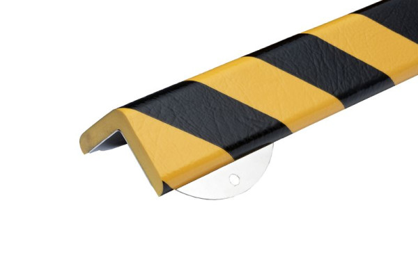 Kit de protection murale Knuffi, type H+, jaune/noir, 0,5 mètre, avec 4 vis, WPH-15817