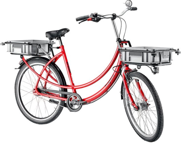 Vélo cargo Draisin TRAPORA XS, version chargement option : poteau conteneur standard, 500100201206-O poteau conteneur standard