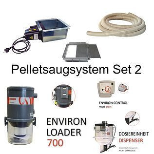 Système d'aspiration de pellets Environ set 2 - évacuation des pellets par buse motorisée, PESET2