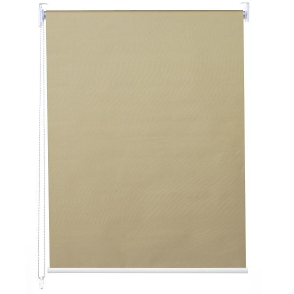 Store à enrouleur Mendler HWC-D52, store de fenêtre à tirage latéral, protection solaire 90x160cm occultant opaque, beige, 63336