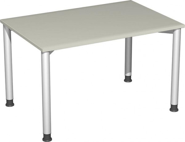 Bureau geramöbel réglable en hauteur, 1200x800x680-800, gris clair/argent, S-555102-LS