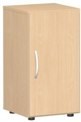 armoire à portes battantes geramöbel avec pieds, poignée gauche ou droite, amortisseur de porte inclus, non verrouillable, 400x420x752, hêtre/hêtre, S-342100-BB