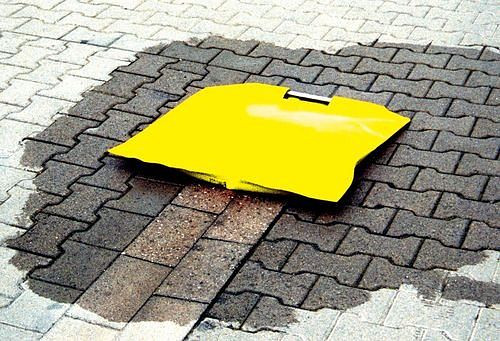 Coussin d'étanchéité d'égout DENIOS en bâche à remplir de liquide antigel, 208-054