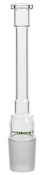Douille de palier Rettberg KPG, pièce KPG Ø 10 mm, avec noyau NS 29/32 et godet graisseur, longueur d'installation 135 mm, verre borosilicaté 3.3, 137040100