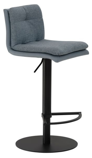 Mayer Sitzmöbel 1215, structure noire, bleu pigeon/bleu clair, 1215_03_122
