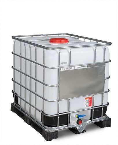 Conteneur pour marchandises dangereuses DENIOS Recobulk IBC, PE, 1000 l, ouverture NW225, sortie NW50, 266-195