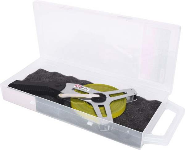 Mètre ruban à cadre KS Tools avec ruban en acier jaune, 50 m, 300.0051