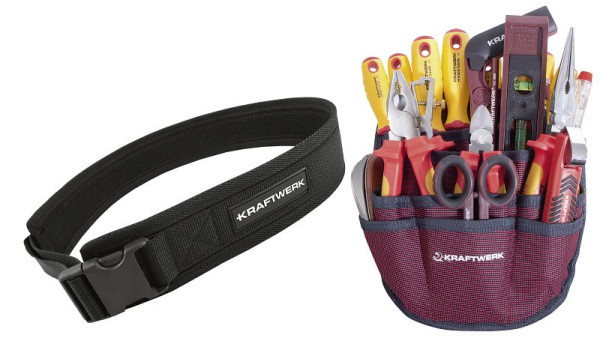 Sac à outils et ceinture d'électricien Kraftwerk, 20 pièces, 208 000 000
