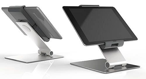 Support de table pour tablette Bedrunka+Hirth, dimensions en mm (LxP) : 155 x 183, 07.8930