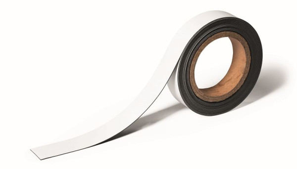 Ruban de marquage magnétique DURABLE, 5 mx 30 mm, peut être découpé à n'importe quelle taille, blanc, 170802