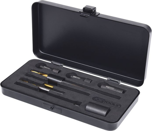 KS Tools Kit de perçage universel pour bougies de préchauffage M10 x 1, 8 pièces, 152.1030