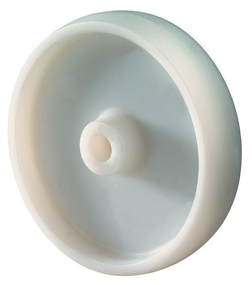Roue en plastique BS Wheels, largeur de roue 40 mm, Ø de roue 150 mm, capacité de charge 350 kg, bande de roulement/corps de roue en plastique, roulement lisse, lot de 4, A90.152