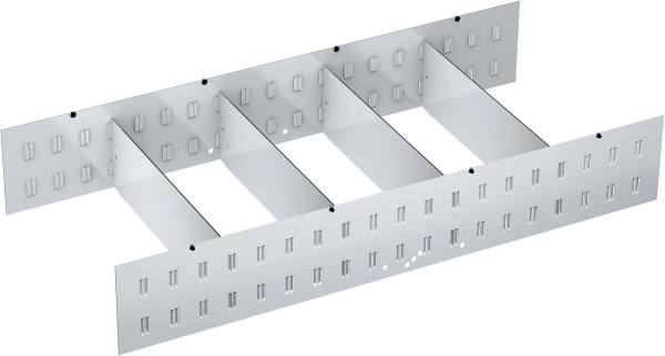 Jeu de séparateurs Hazet, 6 pièces, pour tiroir haut pour desserte d'atelier Assistent 179 N XXL L 863 x H 118 mm, 161T-179NXXL/6H