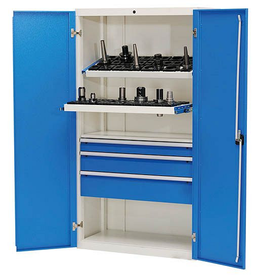 Bedrunka+Hirth Armoire à portes battantes CNC R 36-16, 1x 100VA, 1x150VA, 1x200VA, tiroir extension totale 100%, 02.118.05.01