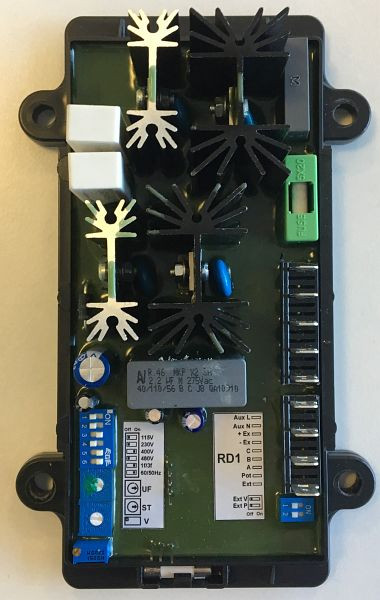 Carte contrôleur ELMAG AVR (carte imprimée uniquement), pour alternateur ET-R / FT-R (surveillance triphasée), 9503430