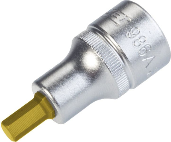 Douille tournevis Hazet, carré creux 12,5 mm (1/2"), profil hexagonal, 1/4", 986A-1/4