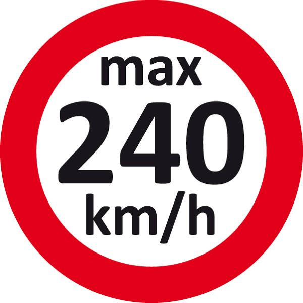 Autocollant de vitesse Eichner, 240 km/h, UE : 100 pièces, 9240-00006