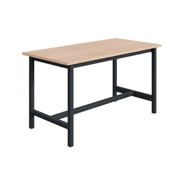 Etabli SOFAME PTH L 1500 x P 750 x H 824 mm, plan de travail multiplex 24 mm, gris anthracite RAL 7016, W010020017GA