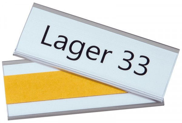 Porte-étiquette Eichner, autocollant, dimensions : 38 x 100 mm, UE : 100 pièces, 9218-03022
