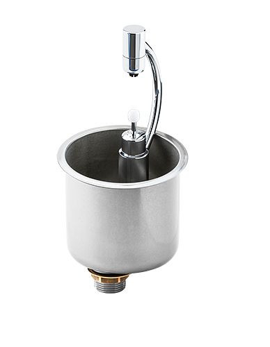 Séchoir rond Lölsberg i.ScoopAir Comfort Silver pour portionneurs (version encastrable), 950 020
