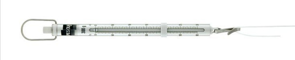 Appareil de mesure de la tension du fil PESOLA avec pince-fil, ligne Medio, 300g avec pointeur de traînée, 40300/3