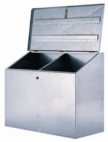 Boîte d'alimentation Peetz avec couvercle incliné, 3 compartiments, 80 (106) x 120 x 60 cm, 283