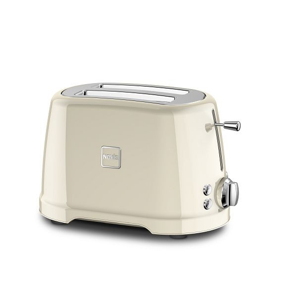 NOVIS Iconic Line Toaster T2 cream SET avec chauffe-rouleau, 900 W / 220-240 V, 6115.09.20.21