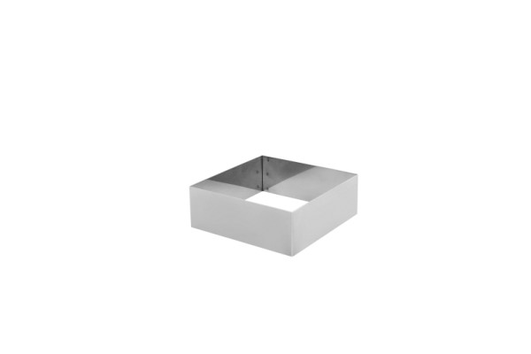Cercle à gâteau Schneider "Carré", 14 x 14 x 5 cm, acier inoxydable, 155365