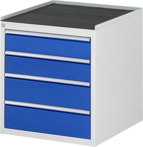 Armoire à tiroirs RAU série 7000, L580xP650xH645mm, tiroirs : 2xH120, 2xH150mm, support métallique, 03-L3.6A-MT.11