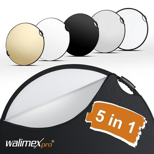 Walimex pro 5en1 réflecteur pliable wavy comfort Ø56cm, 22459