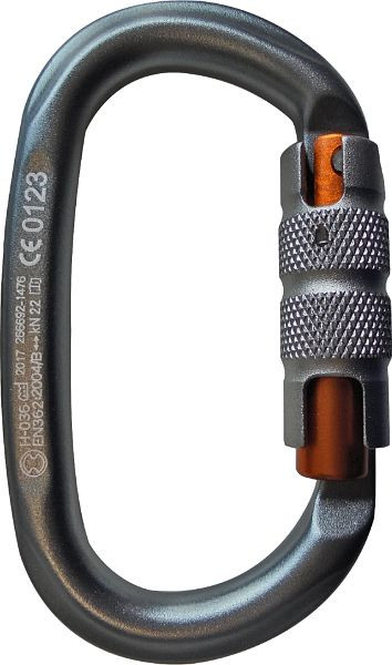 Mousqueton Skylotec avec verrou tournant OVALOY TW, aluminium, ovale, 22 kN, exécution: standard, H-036