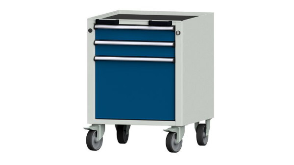 Etablis ANKE, conteneur mobile, modèle 52 V, 570 x 615 x 750 mm, RAL 7035/5010, bac, 450.154