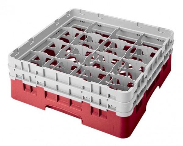 Panier de lavage Cambro 16 compartiments Camrack® Hauteur: 13 cm Rouge, SU: 4 pièces, 16S434163