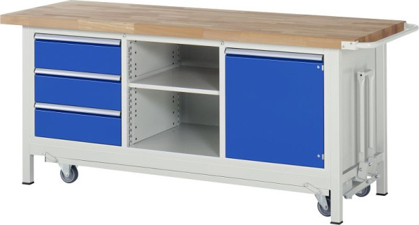 Etabli abaissable RAU 8000 - modèle 8563, L2000 x P700 x H880 mm, 15-8563A2-207B4F.11