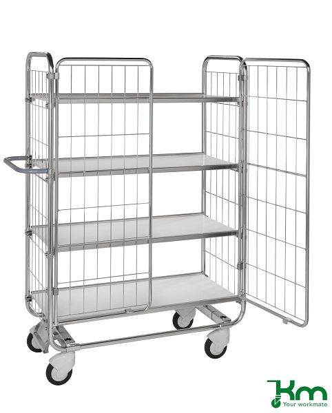 Portes grillagées Kongamek (vendues par paire) KM8000-4XL, galvanisées électrolytiquement, 600 x 40 x 1260 mm, KM8000-4XLG