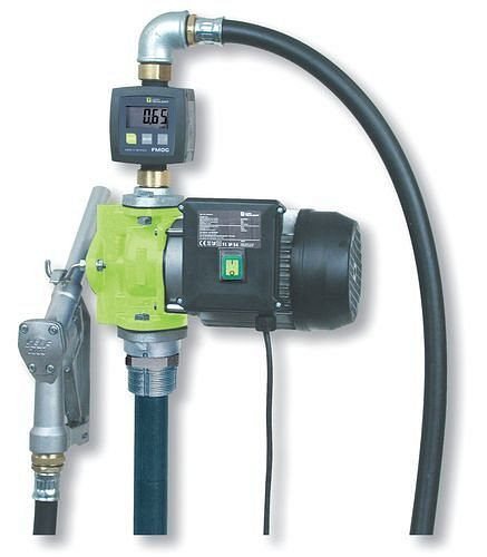 Pompe vide-fût électrique DENIOS V, avec buse à fioul, profondeur d'immersion 840 mm, 117-701