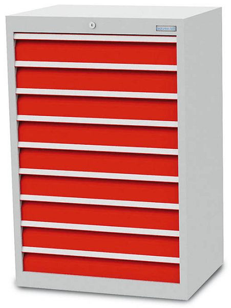 Armoire à tiroirs Bedrunka+Hirth, profondeur 500 mm, R 24-16, nombre de tiroirs : 9, dimensions en mm (LxPxH) : 680 x 500 x 1019, 60 900A