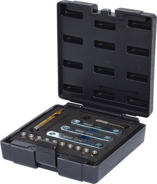 KS Tools Kit de réparation de filetage M9 x 1, 25, 16 pièces, 122.1300