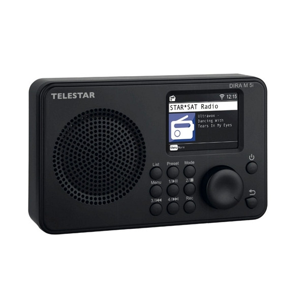 Radio Internet TELESTAR DIRA M 5i, écran couleur TFT, lecture multimédia UPnP et USB, réveil, Bluetooth 5.1, télécommande via l'application Soundmate, 20-100-02