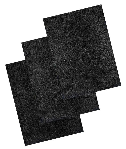 filtre à charbon actif émoussé, jeu de 3 pour Binox-Hybrid-Bio-80, 582-080-03