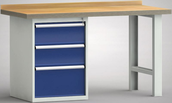 Etabli standard KLW - 1500 x 700 x 840 mm L x P x H, WS515N-1500M40-E7028