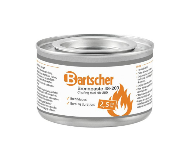 Pâte combustible Bartscher 48-200, paquet de 48, 500160