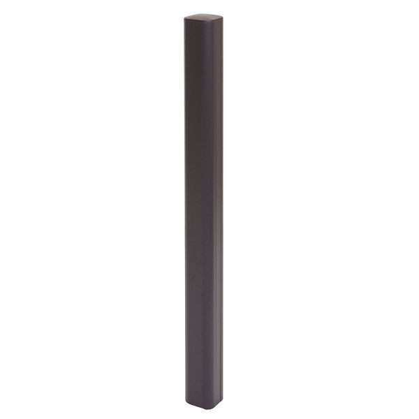 Poteau aluminium Mendler Clôture Sarthe WPC, poteau pilier, système enfichable, 98cm, anthracite, 76251