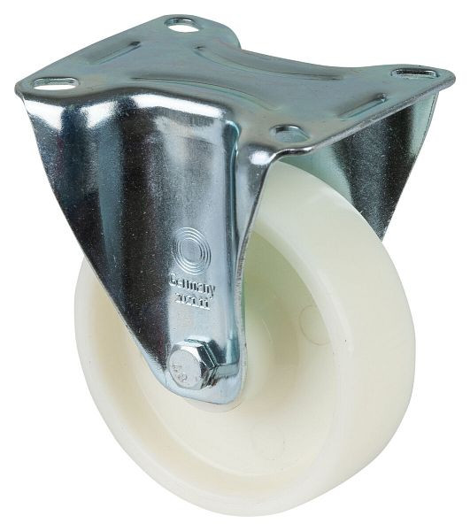 Rouleau de transport BS rollers, rouleau fixe, largeur de roue 35 mm, roue Ø 100 mm, capacité de charge 125 kg, roulement à rouleaux, lot de 4, L410.B10.100