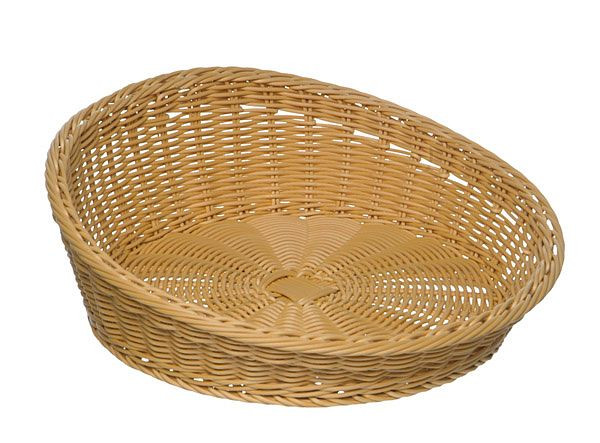 Panier APS, rond, Ø 31-37 cm, hauteur : 12 / 6 cm, polypropylène, beige clair, -PROFI LINE-, 50205