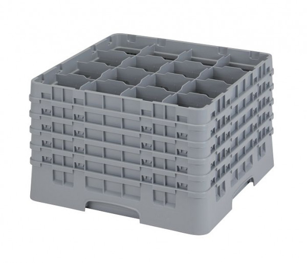 Panier de lavage Cambro 16 compartiments Camrack Soft Grey, paquet de 2, 16S1058151